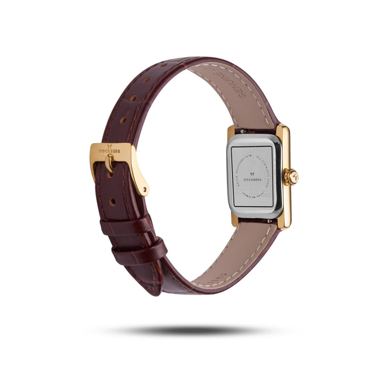 Mockberg Timeless Brown Leather Women's Watch MB0247-zoom-