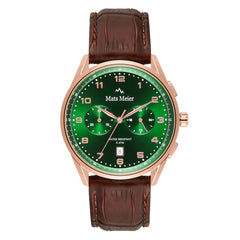 Mats Meier Mont Vélan Chrono Green/Brown Watch MM10002