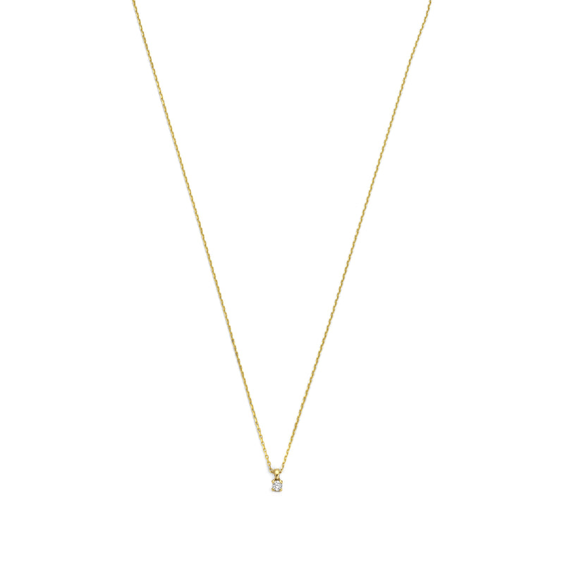 Isabel Bernard De la Paix Céline 14 Karat | Gold Halskette | Diamant 0.05 Karat | IBD350001-zoom-