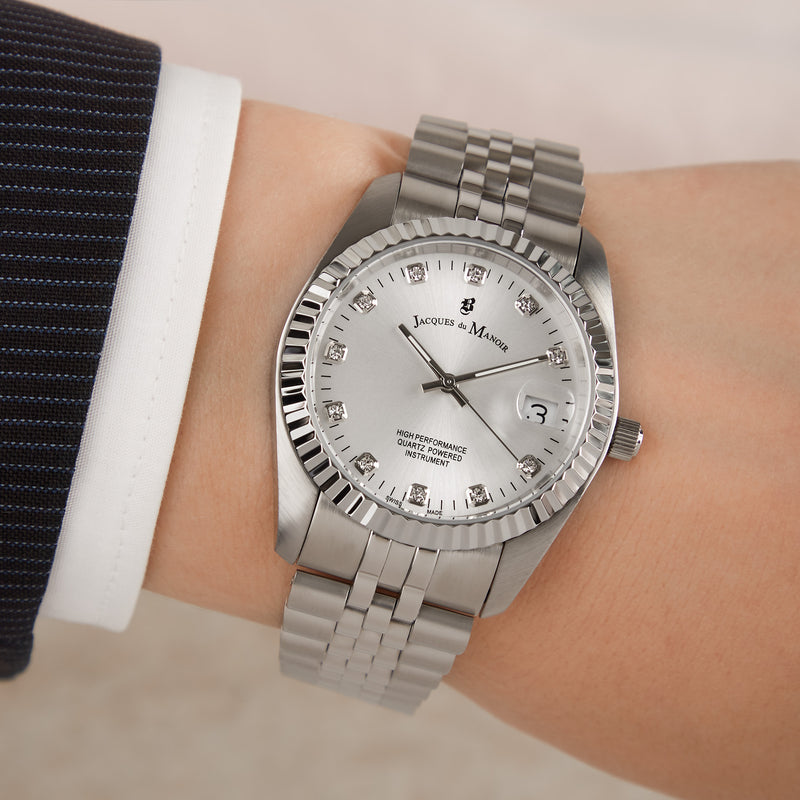 Jacques du Manoir Inspiration damen Uhr Silber NRO.01-zoom-