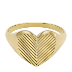 Fossil Harlow Gold-coloured Ring JF04655710-6