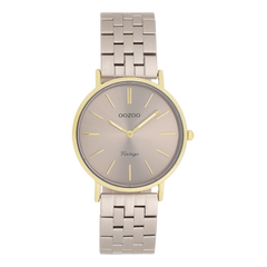 OOZOO Vintage Gold and Taupe Women's Watch C20409