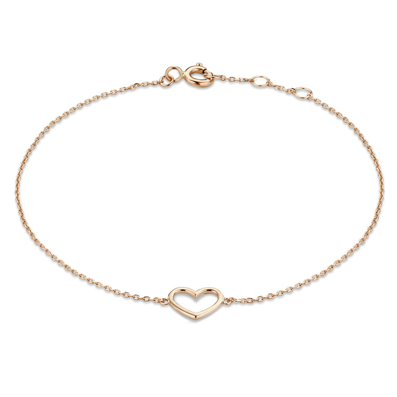 Isabel Bernard La Concorde Amore 14 Karat | Roségold Armband mit Herz IB320043-zoom-