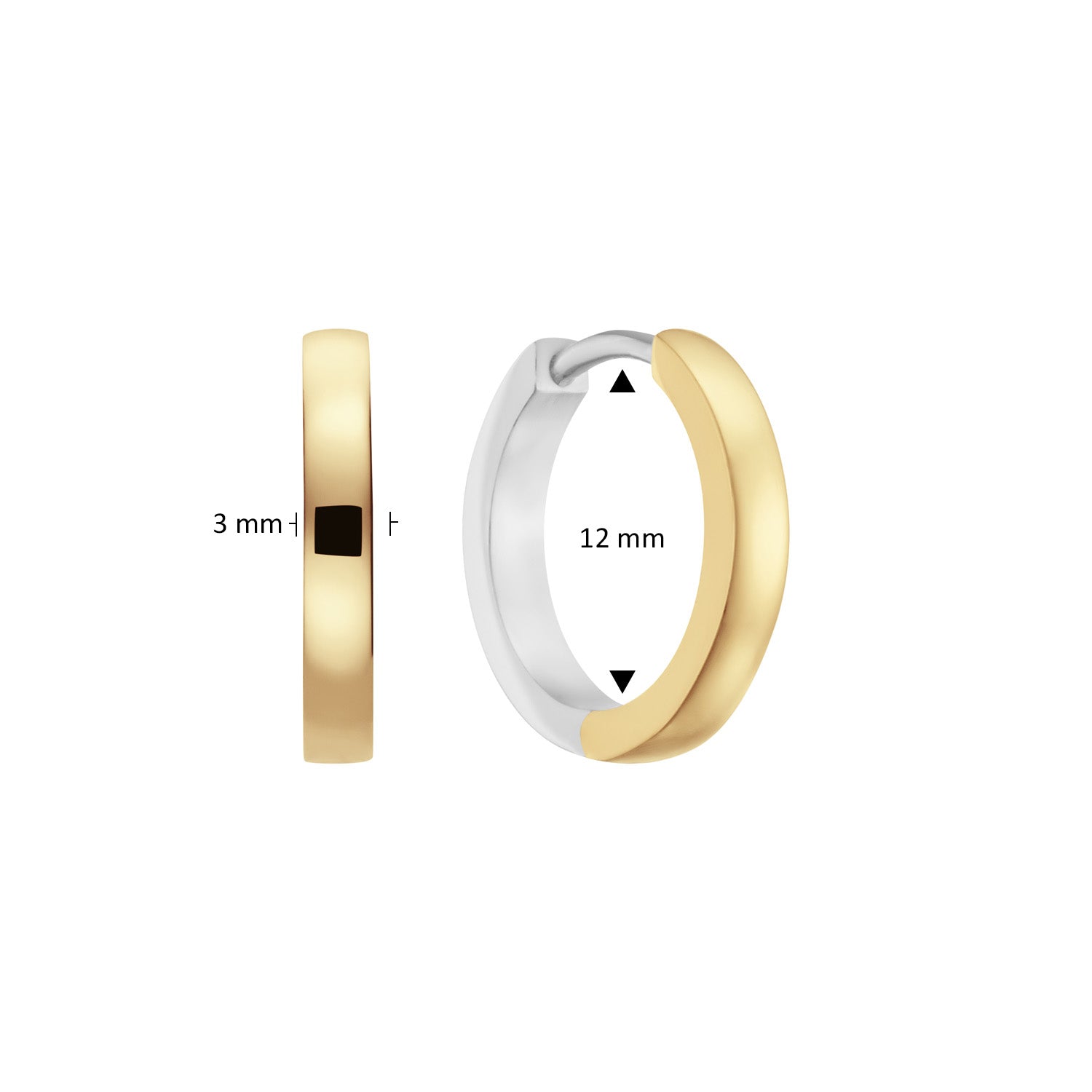 GLOW Premium Hoops 925 Sterling Silver Earrings 2002-107_2515_12