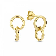 Isabel Bernard Rivoli Lisan 14 Carat Golden Drop earrings IB360183