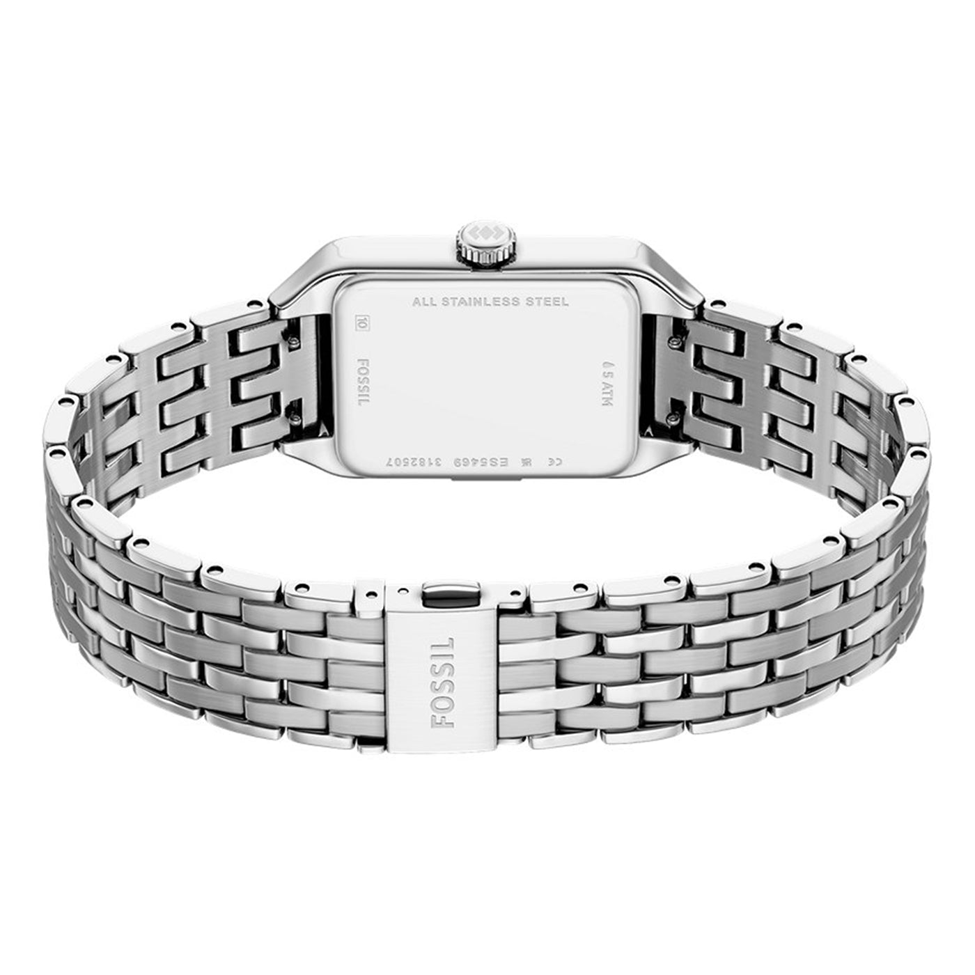 Fossil Raquel Rectangular White Dial Watch ES5469