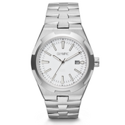Olympic Legacy Silberne Und Weiße Herrenuhr OL75HSS004