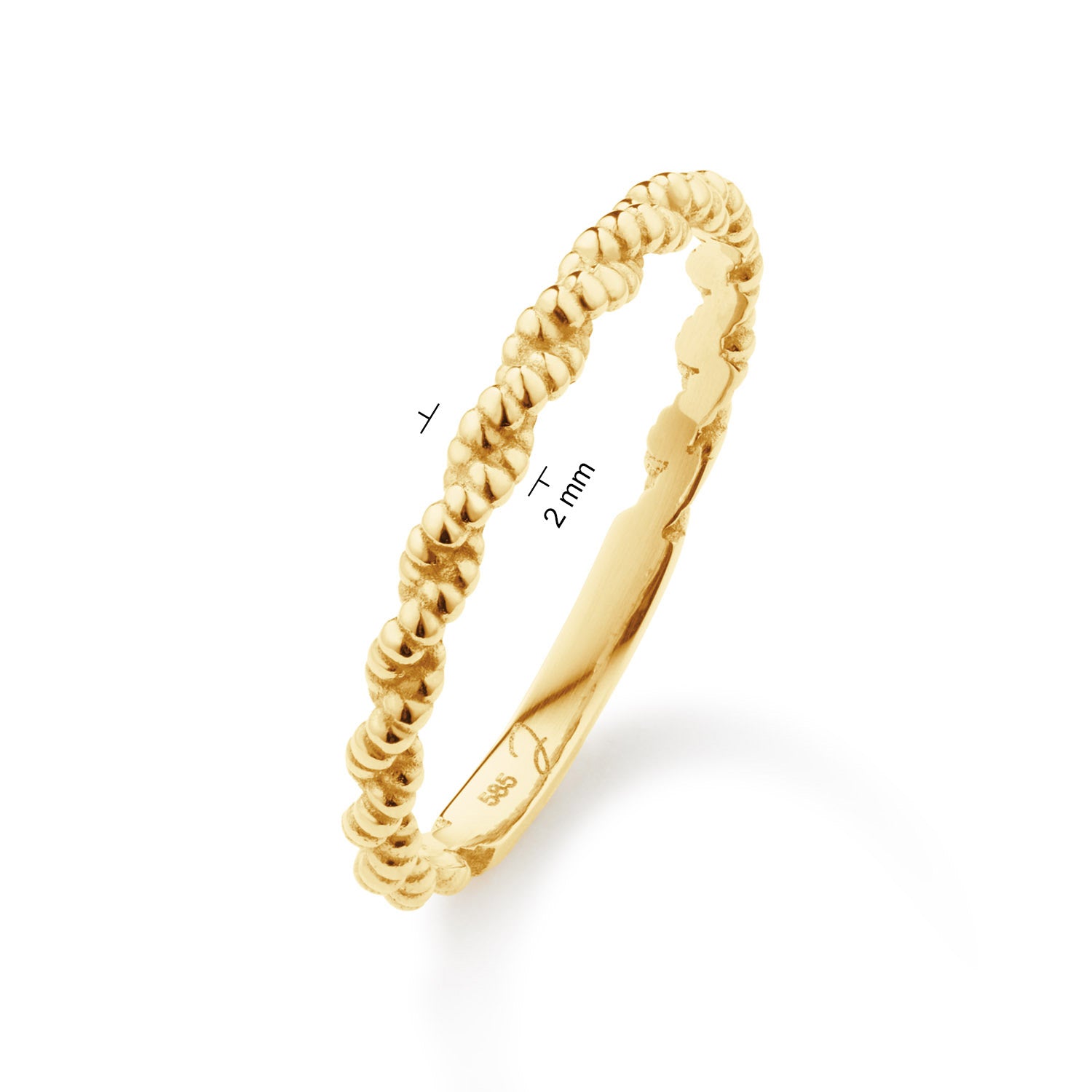 Jackie Gold Cord 14 Karat Gold Ring JKR25.579.54