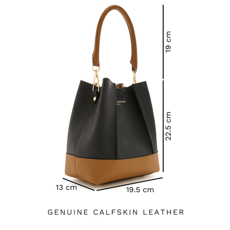 Isabel Bernard Femme Forte Minette Schwarz Kalbsleder Handtasche IB21114-001-zoom-