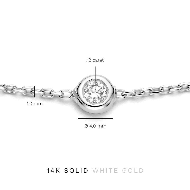 Isabel Bernard De la Paix Alfie 14 Karat | Weißgold Armband | Diamant 0.12 Karat | IBD320003-zoom-