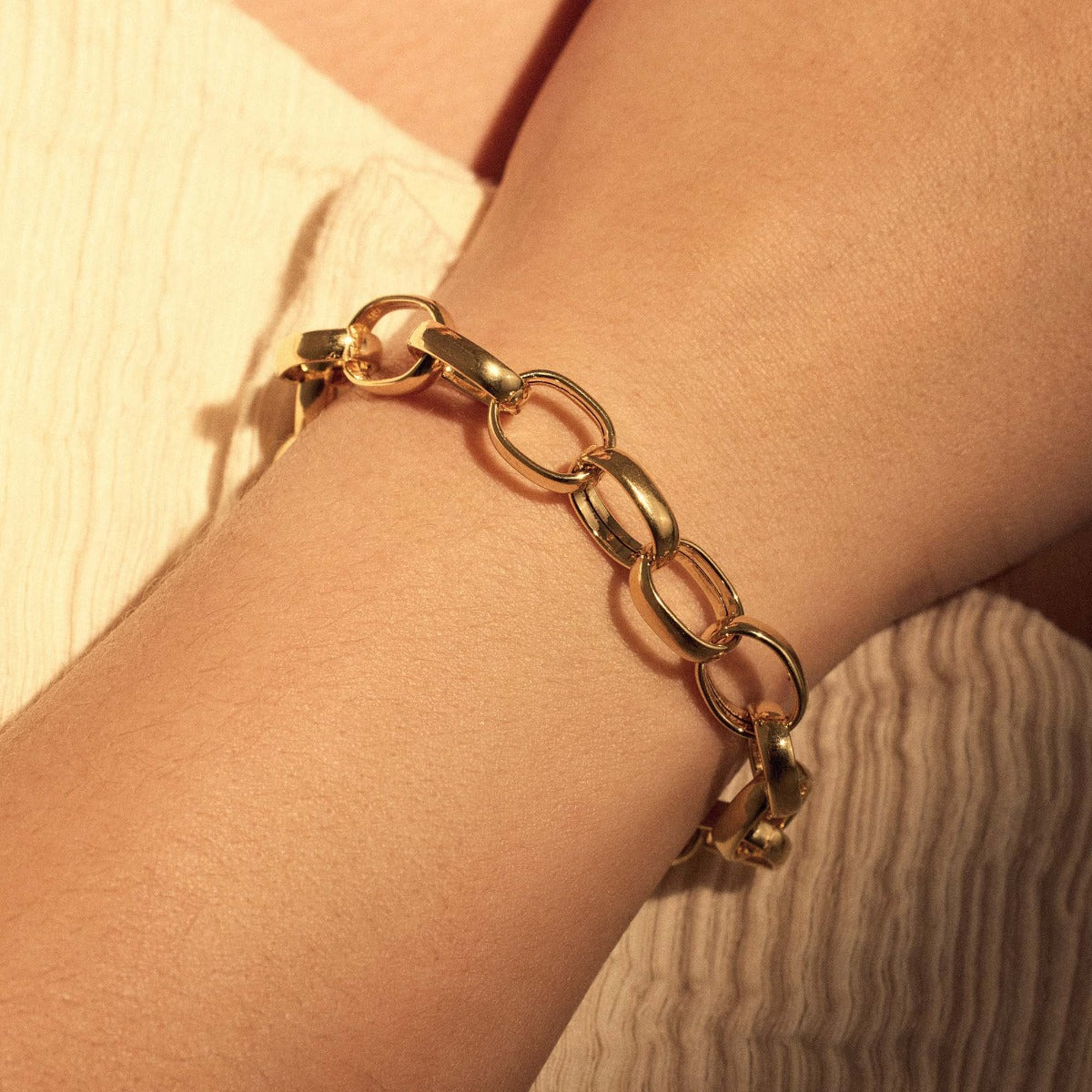 Parte Di Me Bibbiena Poppi Acadia 925 Sterling Silver Gold Plated Link Bracelet PDM32136