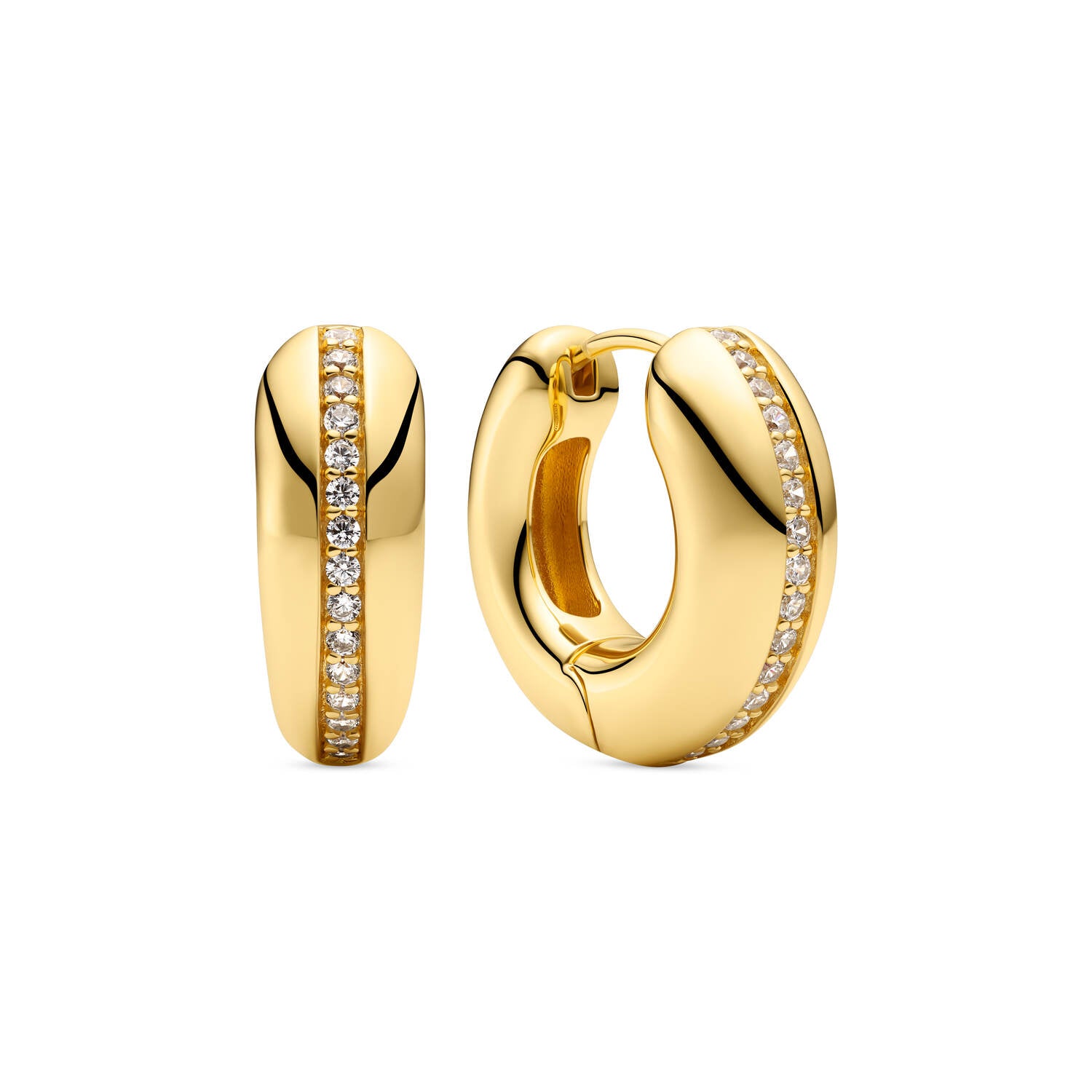 Sif Jakobs Gold Plated Palermo Piccolo Earrings SJ-E2588-CZ-YG