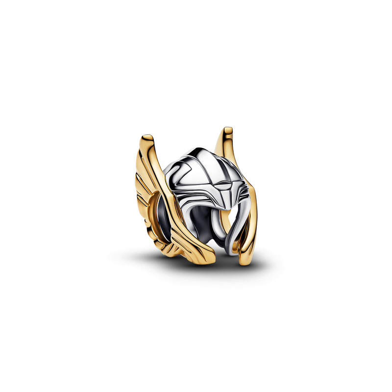 Pandora Marvel Gold Plated Thor Helmet Charm 764215C00-zoom-