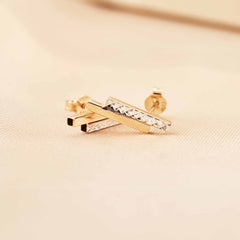 Isabel Bernard Le Marais Alice 14 Carat Golden Ear Studs IB360216