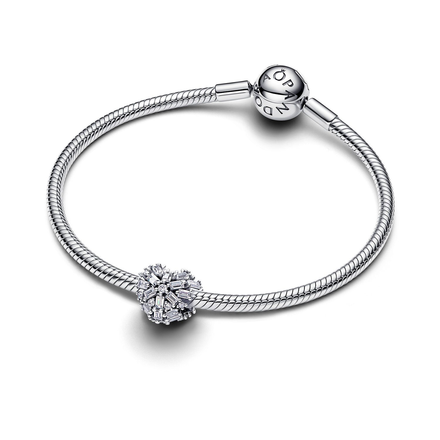 Pandora Moments 925 Sterling Silver Sparkling Heart Charm 794240C01