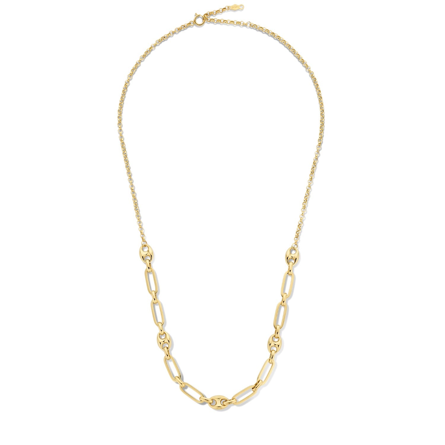 Isabel Bernard Cadeau d'Isabel 14 karat gold necklace and bracelet gift set with chains IB90181