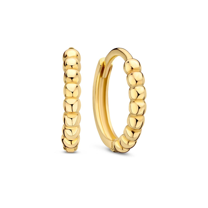 Beloro Jewels La Rinascente Elena 9 karat gold hoop earrings (9.5 mm) BO360071-zoom-