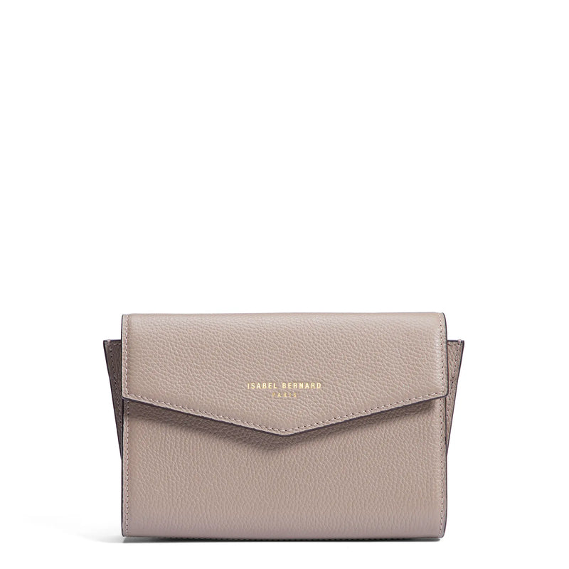 Isabel Bernard Honoré Lina Taupe Clutch Mit Abnehmbarer Schulterkette IB21135-078-zoom-