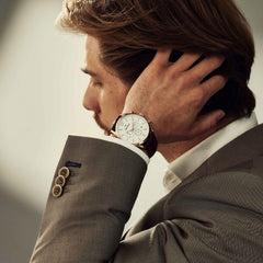 Mats Meier Grand Cornier Chrono White/Rosegold coloured/Brown Watch MM00107
