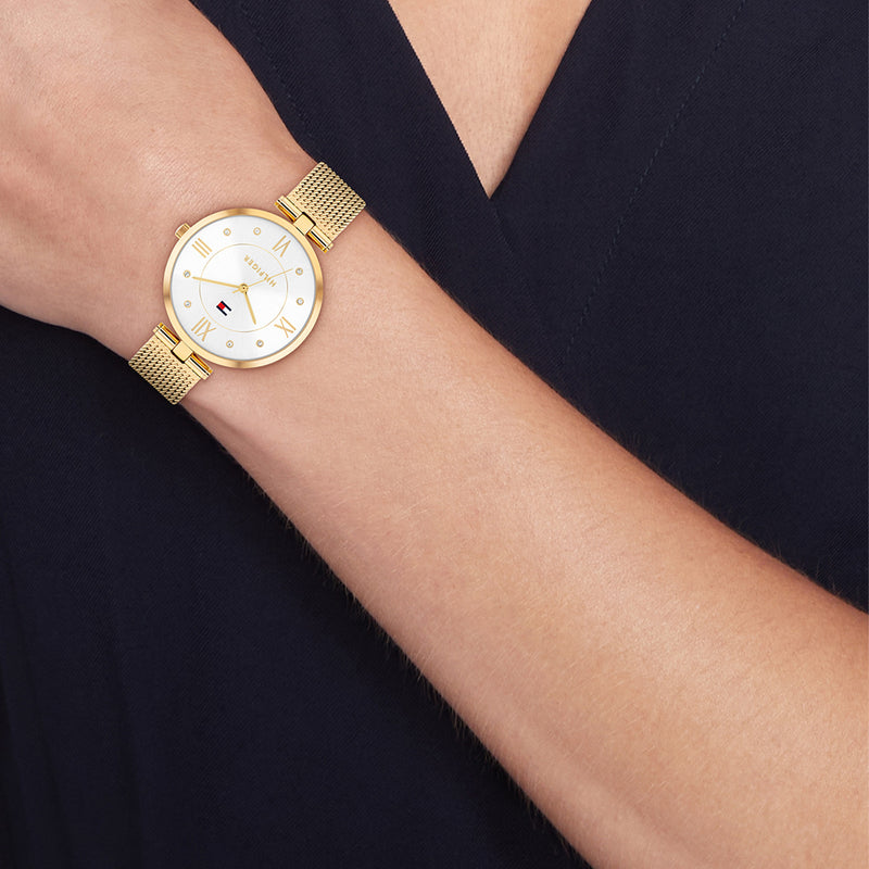 Tommy Hilfiger Goldene Damenuhr TH1782805-zoom-
