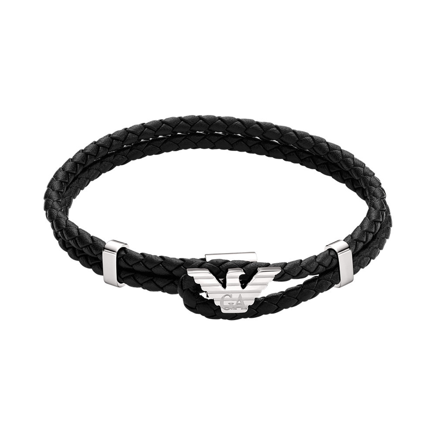Emporio Armani Black Leather Bracelet EGS3237040
