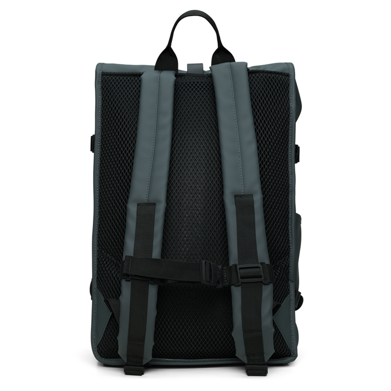 Rains Dark Grey Rolltop Backpack Large R14590-153-zoom-