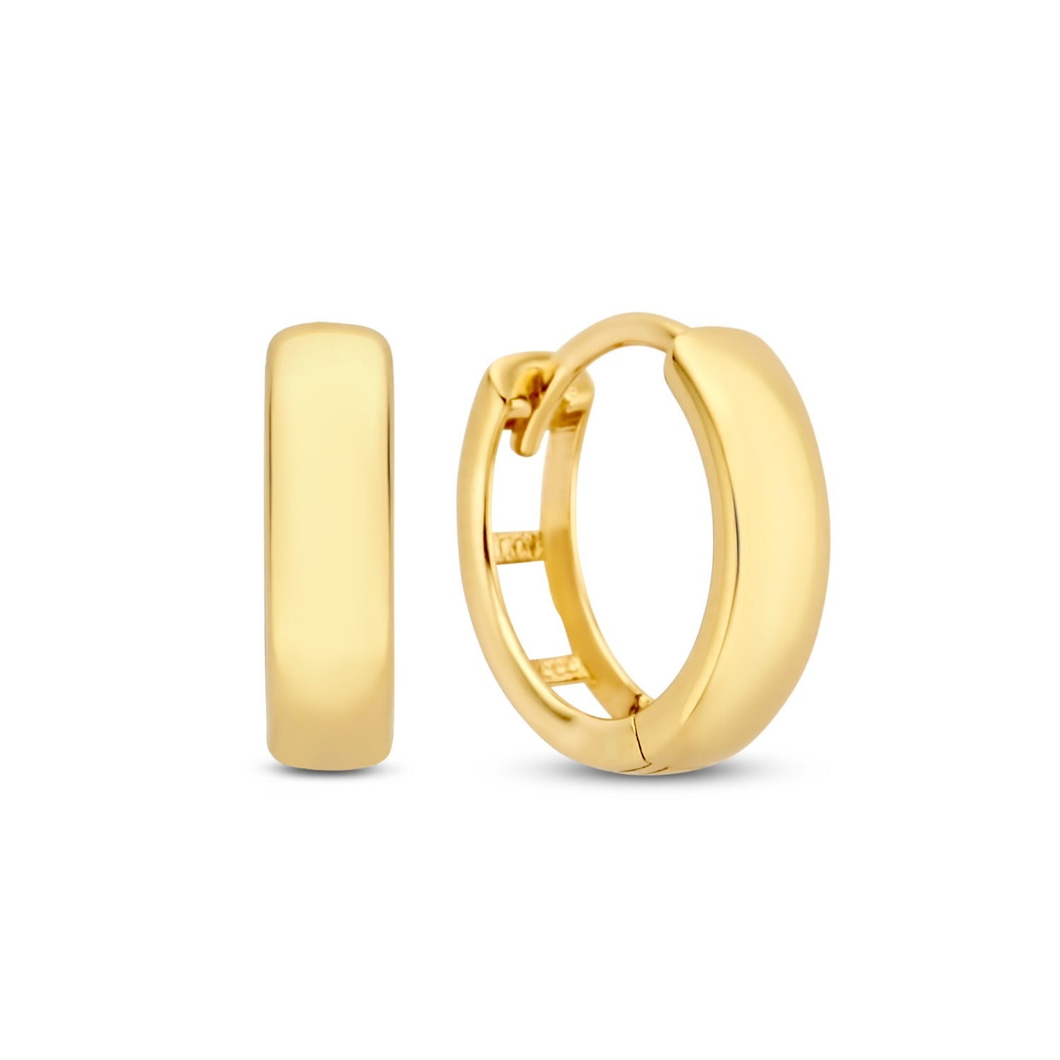 Isabel Bernard Rivoli Morgane 14 Carat Golden Hoop Earrings IB360141