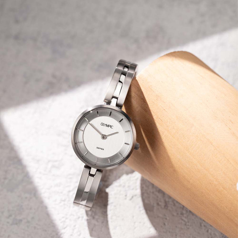 Olympic Titanium Zilverkleurig Dames Horloge 2002-OL1DTT001-zoom-