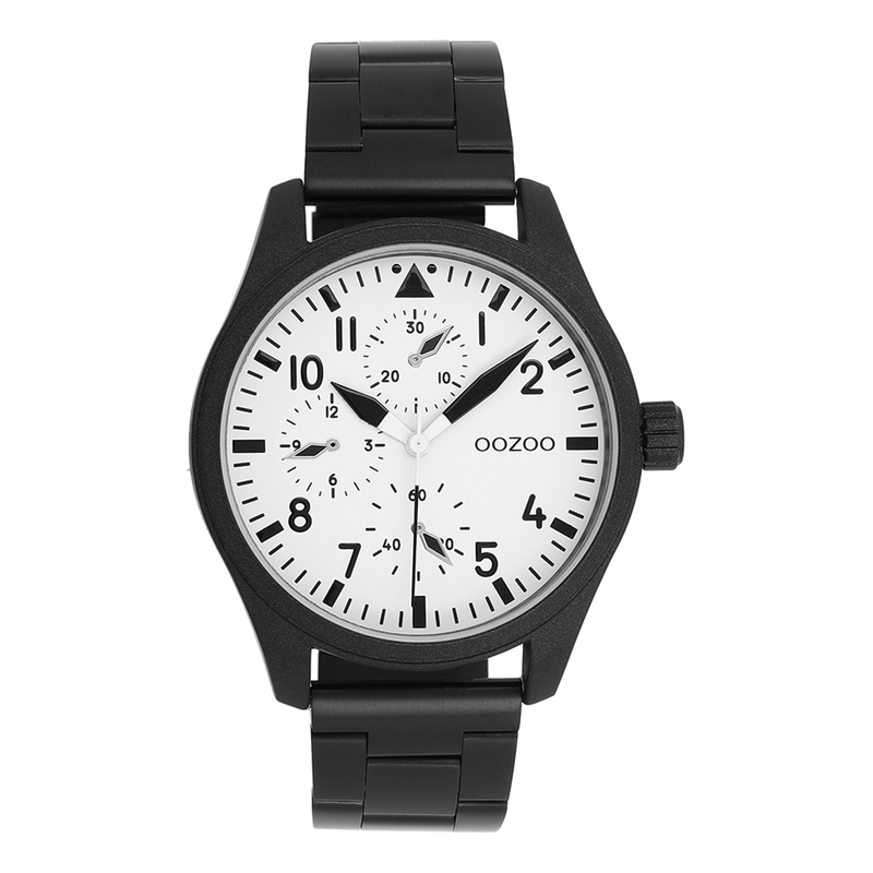 OOZOO Timepieces Schwarz-Weiße Herrenuhr C11508-zoom-