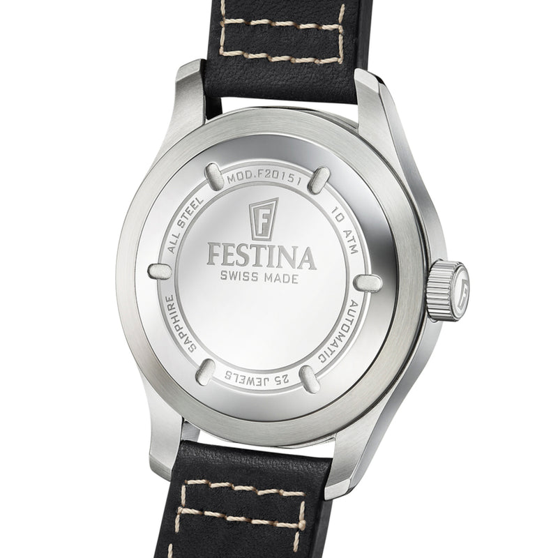 Festina Swiss Made herren Uhr Schwarz F20151/4-zoom-