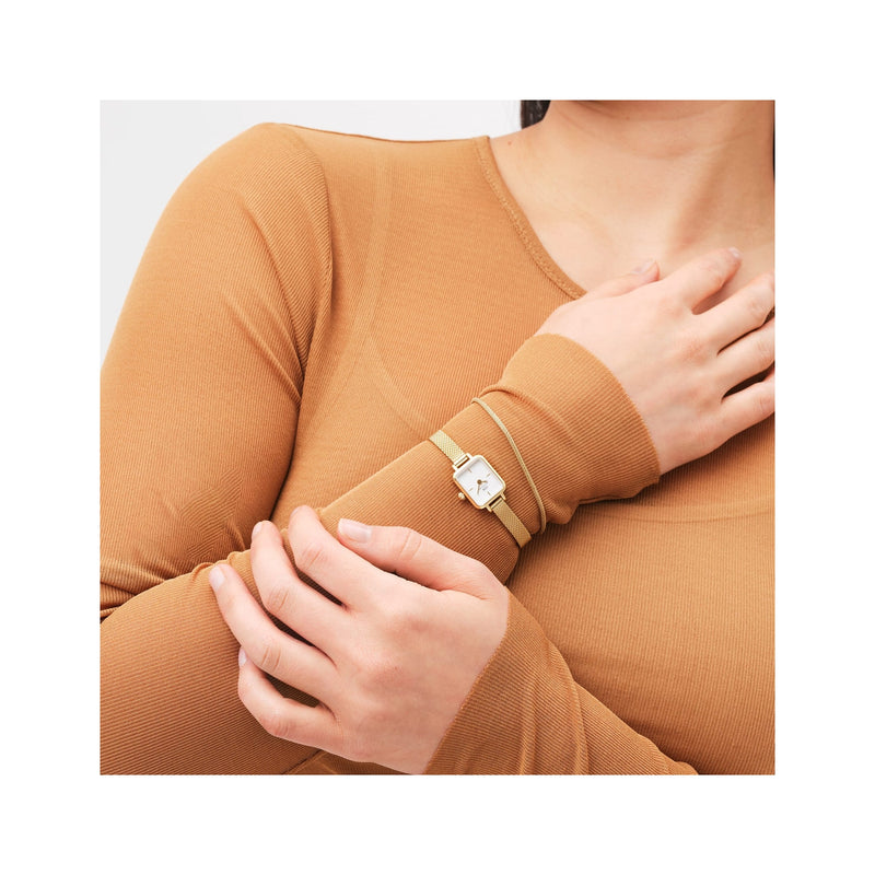 Daniel Wellington Quadro Mini damen Uhr Gold DW00100725-zoom-