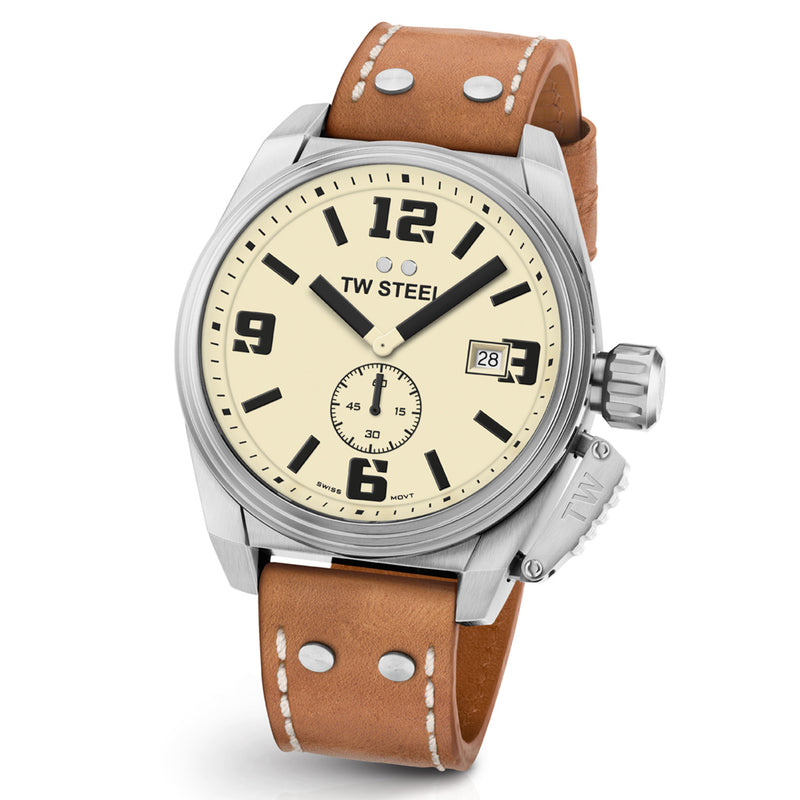 TW Steel Canteen Cream Men's Watch 2002-TW1000-zoom-