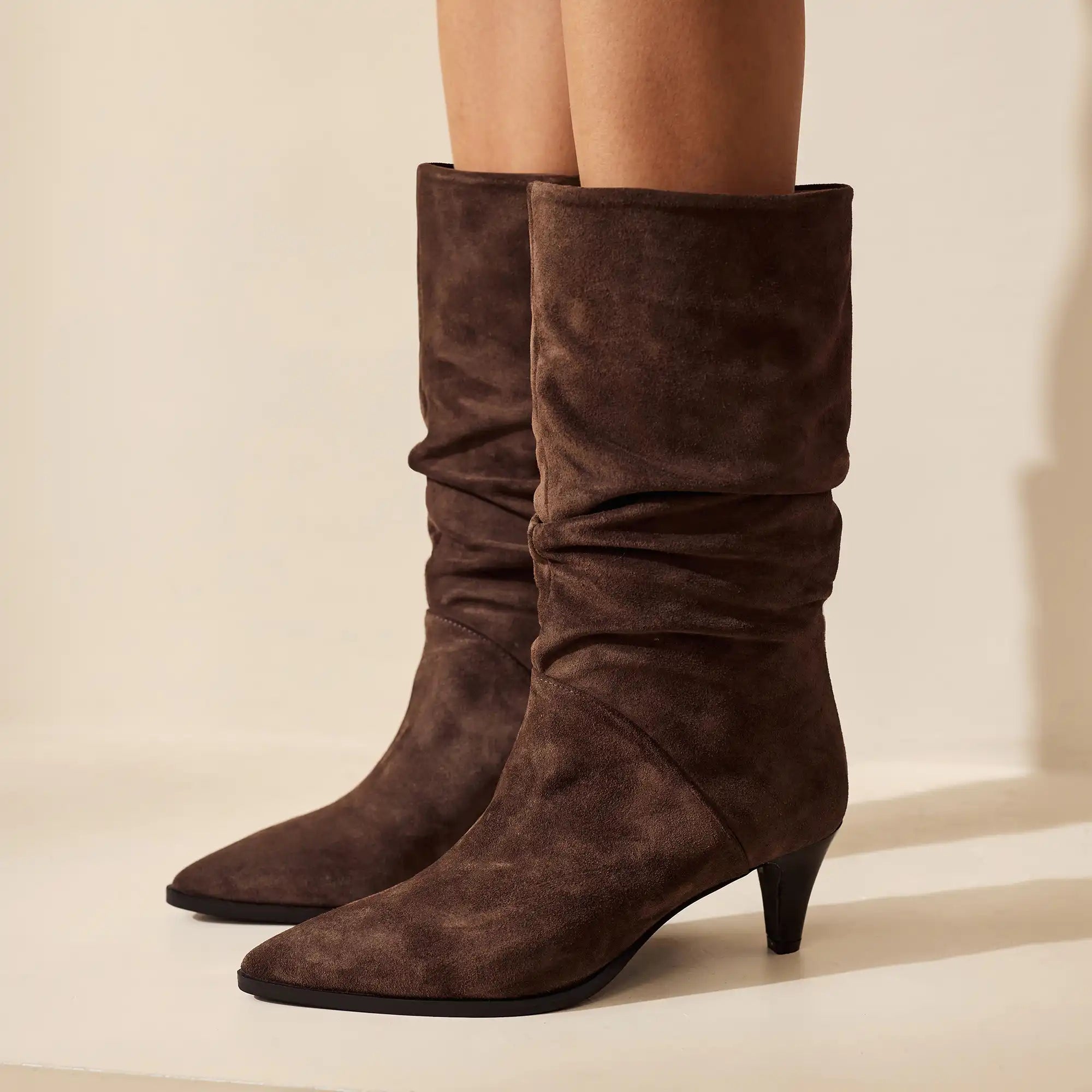 Isabel Bernard Vendôme Margot Brown Suede Boots IB54005-130-37