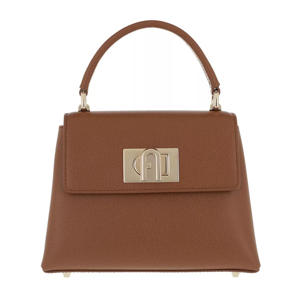 Furla 1927 Brown Leather Satchel 2001-A0163104