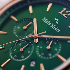 Mats Meier Grand Cornier Chrono Green/Rosegold coloured Watch MM00114