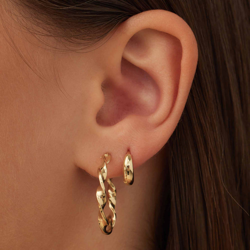 Isabel Bernard Rivoli Odette 14 Karat | Gold Reif-Ohrringe IB360241-zoom-