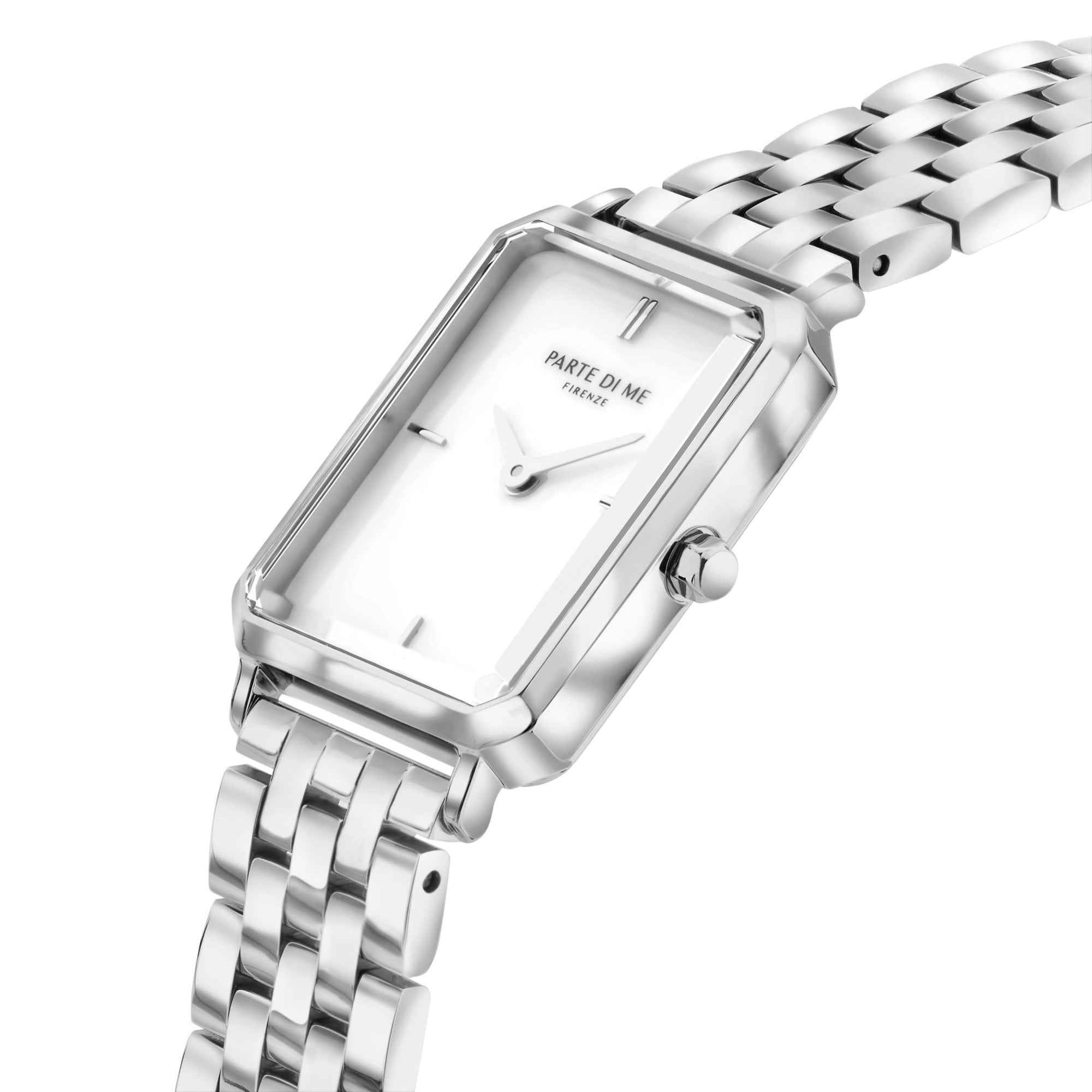 Parte Di Me Orologio Rechthoekig Women'sWatch Silver-coloured and Pearlmoer PDM09006