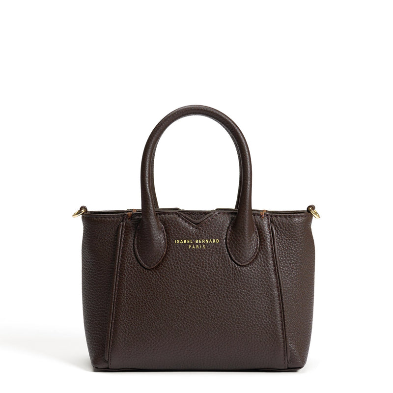 Isabel Bernard Honoré Cloe Mini Braun Kalbsleder Handtasche IB21124-031-zoom-