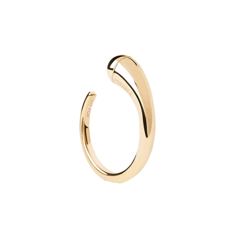 P D Paola New Essentials 925 Sterling Silver Ring with Gold Plating AN01-D01-10-zoom-