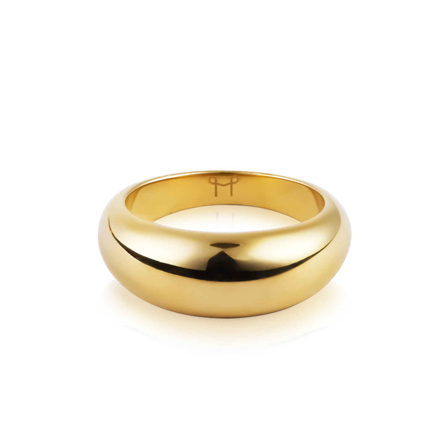 Mockberg Gold Plated Bold Ring MO222