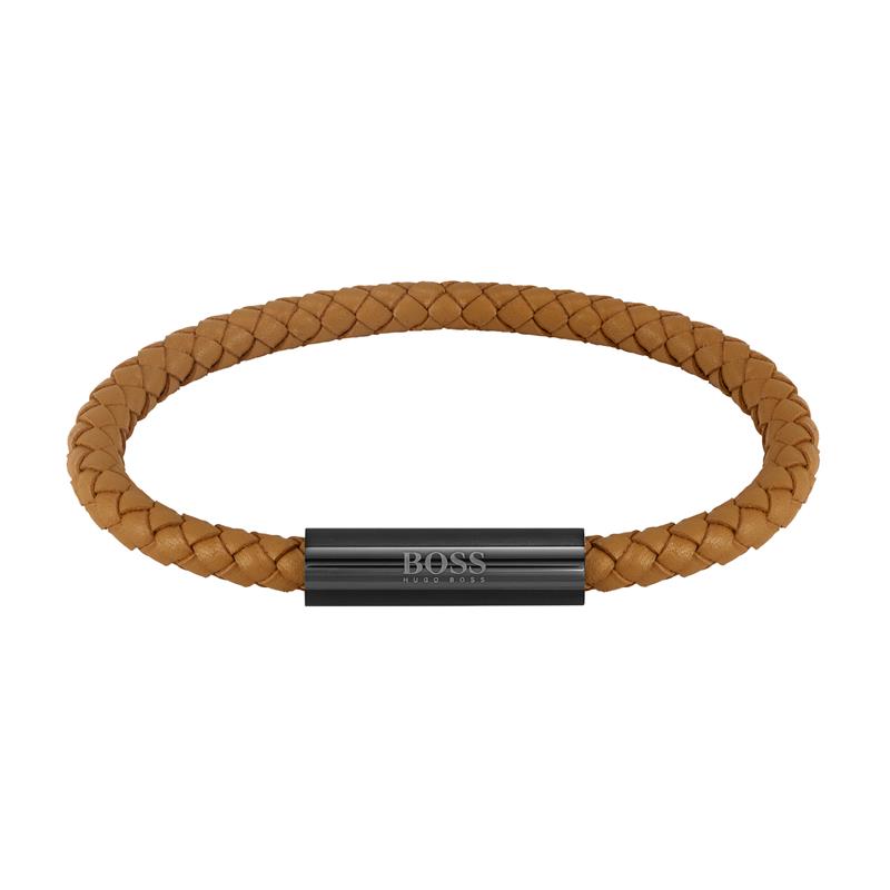 Hugo Boss BOSS Braided Leather Leather Bracelet 2002-HBJ1580153-zoom-