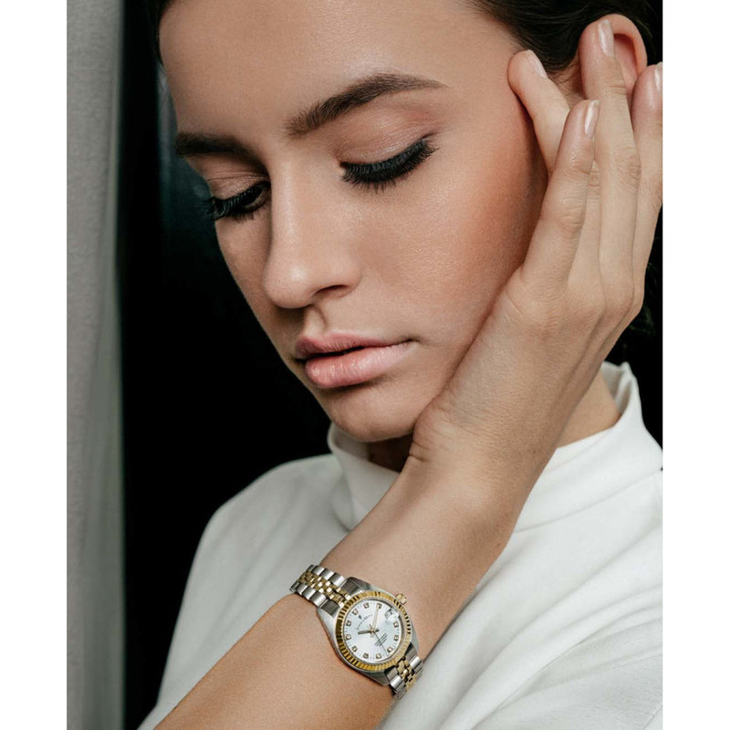 Jacques du Manoir Inspiration damen Uhr Gold/Silber NRO.08-zoom-