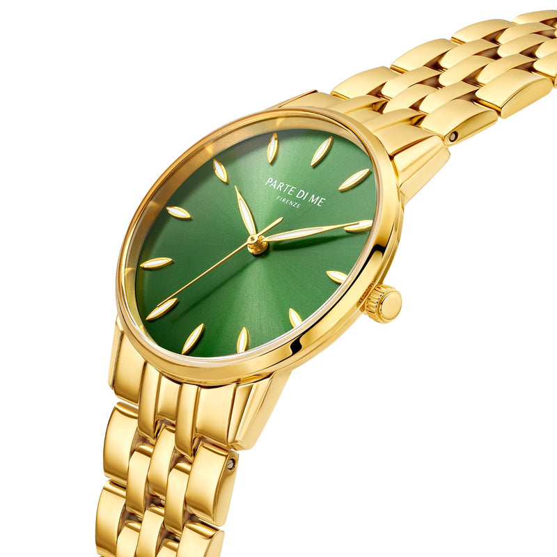 Parte Di Me Orologio rund Damenuhr goldfarben und grün PDM09046-zoom-