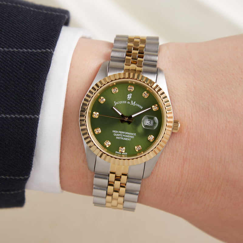 Jacques du Manoir Inspiration damen Uhr Gold/Silber JWL01206-zoom-