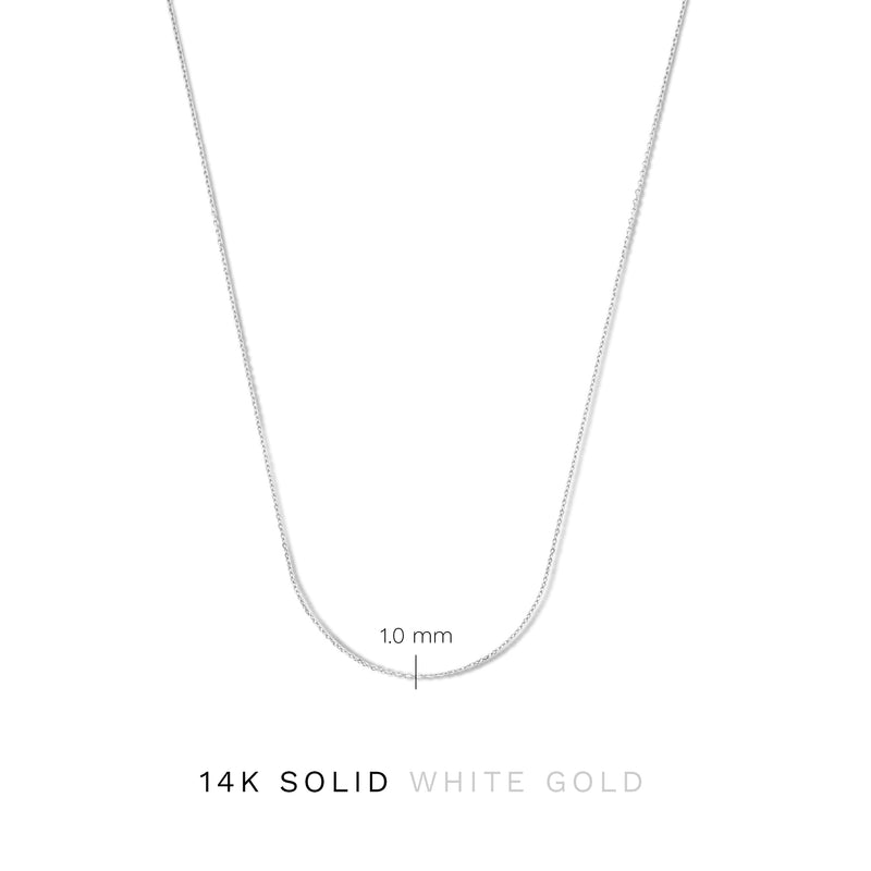 Isabel Bernard Saint Germain Nicole 14 Karat | Weißgold Halskette IB340119-zoom-