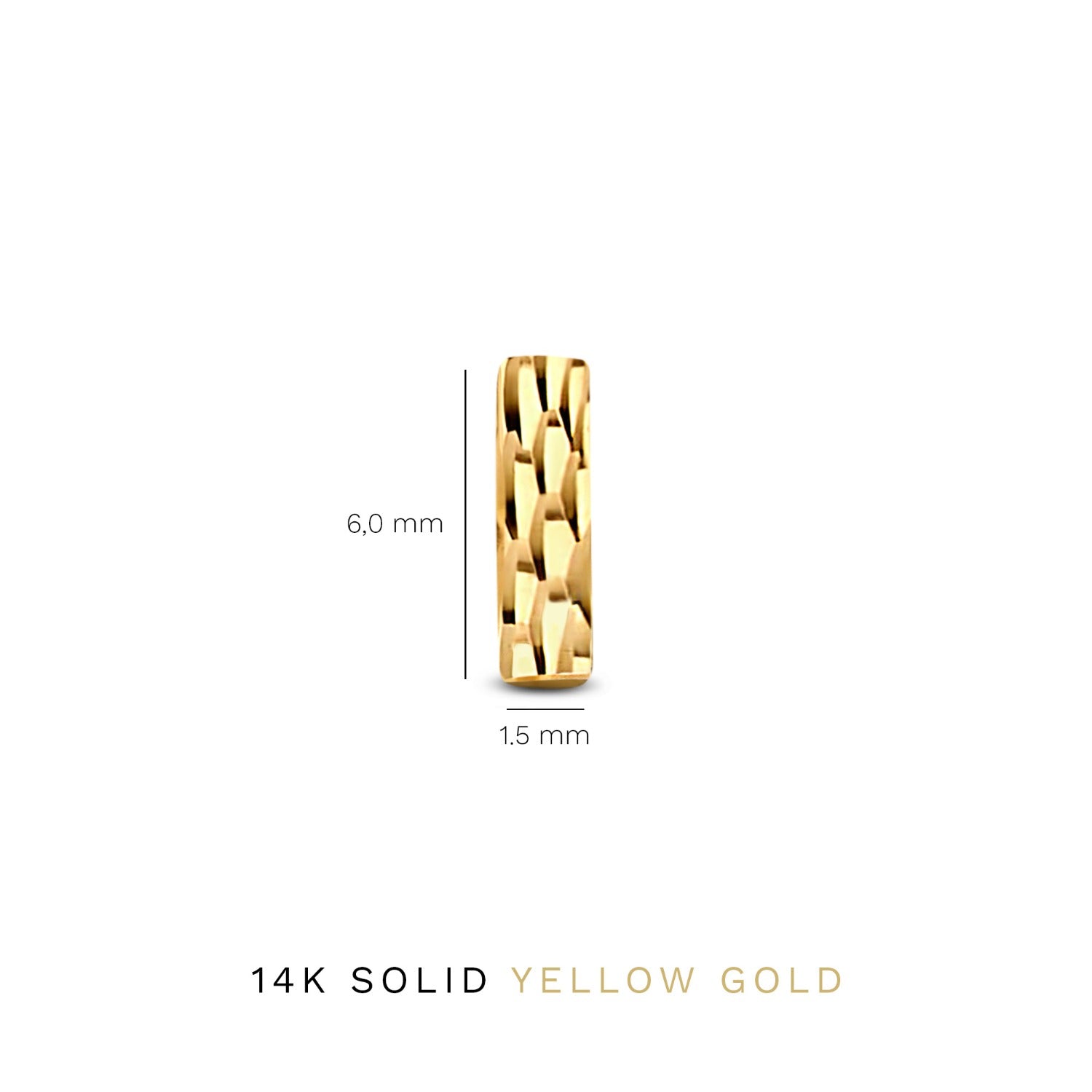 Isabel Bernard Rivoli Laura 14 Carat Golden Ear Studs IB360149