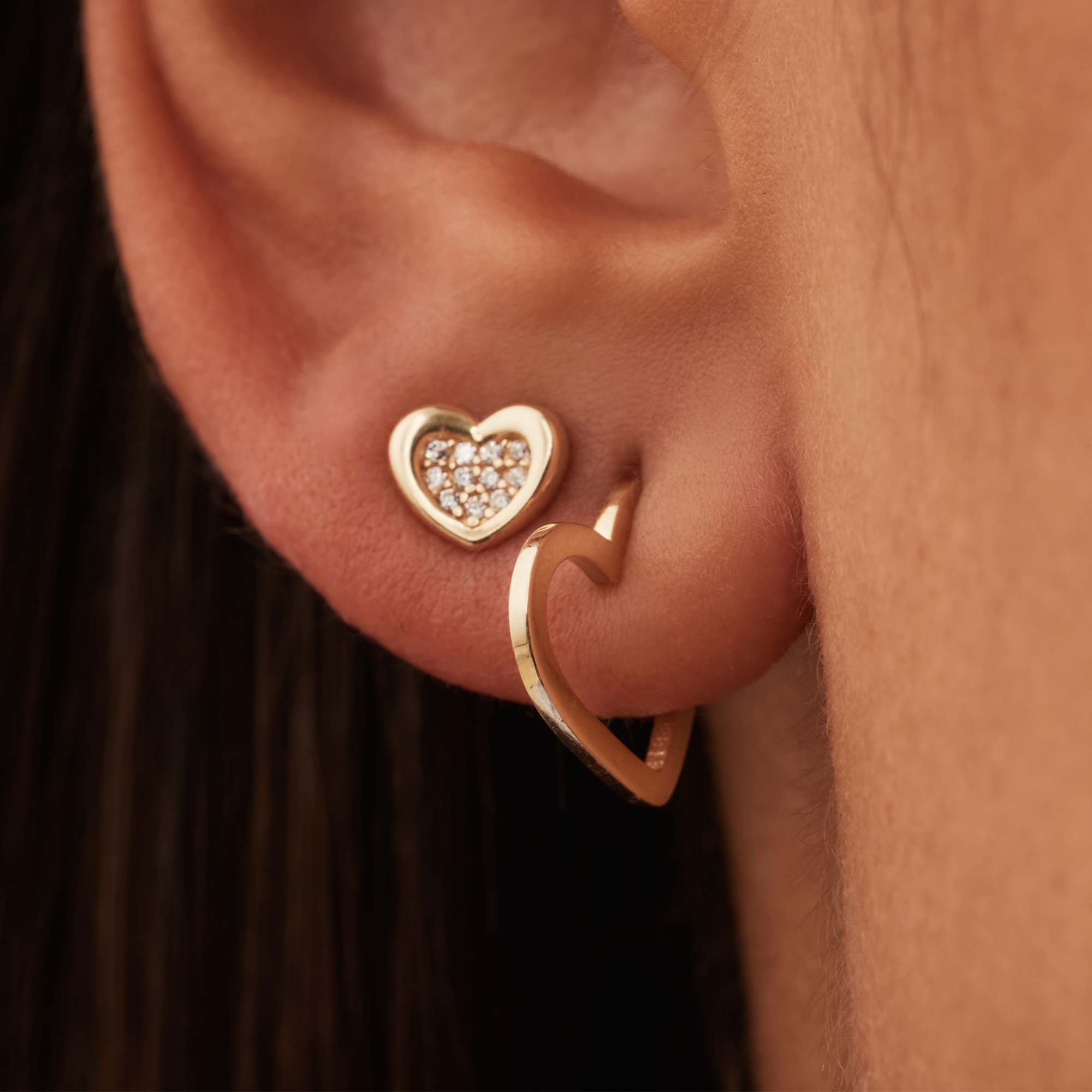 Beloro Jewels Della Spiga Giulia 9 carat gold Ear Studs BO360063