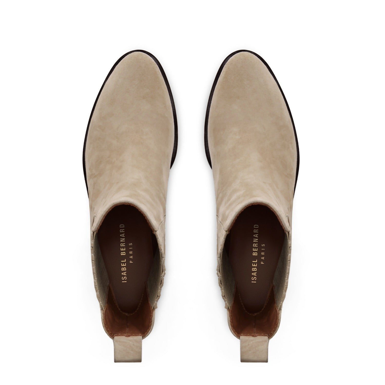 Isabel Bernard Vendôme Chey Beige Suède Chelsea Boots IB53000SS-174-37