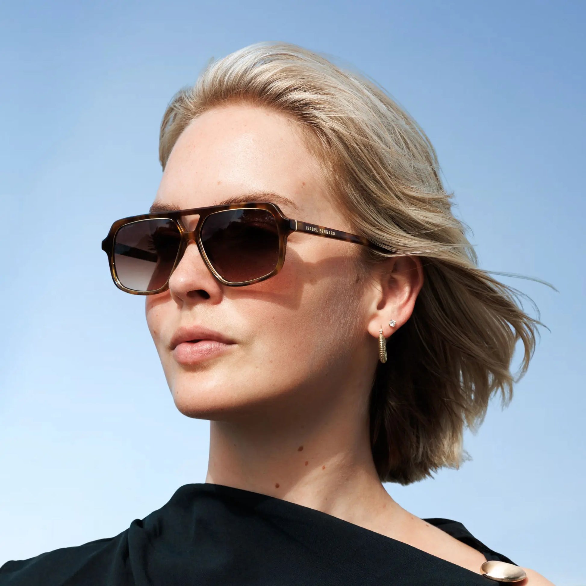 Isabel Bernard La Vilette Demi Brown Sunglasses IB380009-13-14