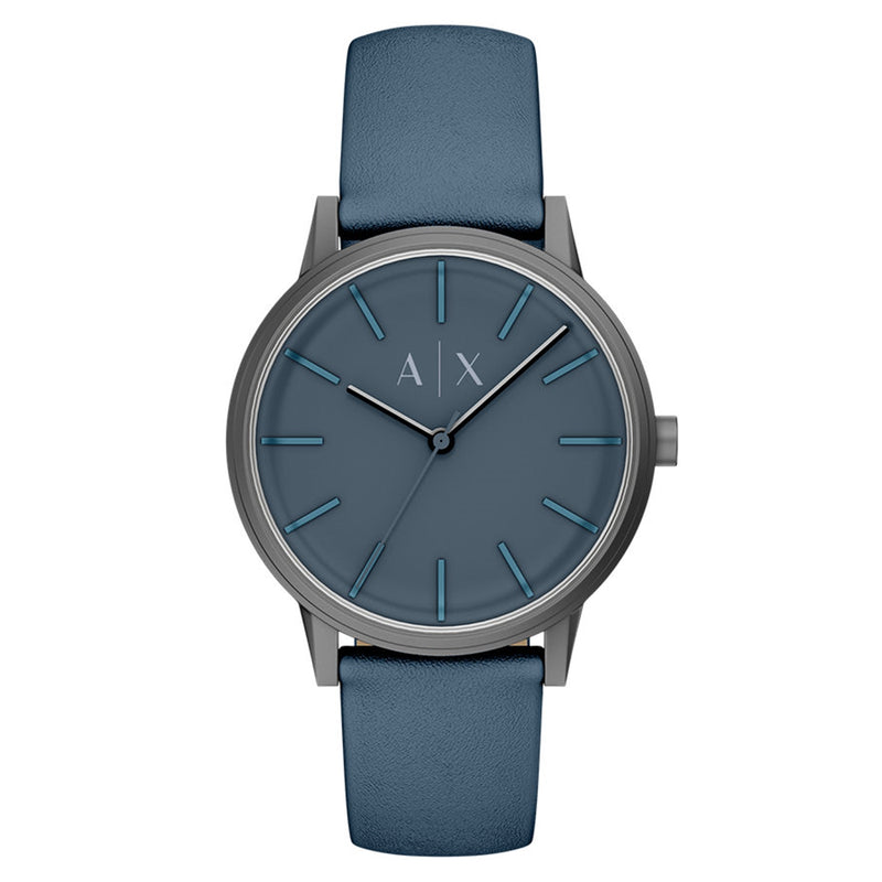 Armani Exchange Round Blue Dial Watch AX2767-zoom-